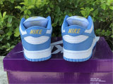 Authentic Supreme x Nike SB Dunk Low White/Metallic Gold-Blue (women)