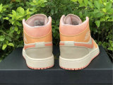 Authentic Air Jordan 1 Mid GS Atomic Orange/Apricot Agate-Terra Blush