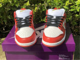 Authentic Supreme x Nike SB Dunk Low White/Metallic Gold-Red