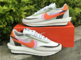 Authentic Sacai x Nike LDV Waffle Medium grey/Orange-Pink/Rose