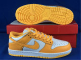 Authentic Nike SB Dunk Low White/Yellow (women)