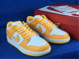 Authentic Nike SB Dunk Low White/Yellow (women)