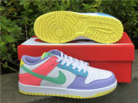 Authentic Nike SB Dunk Low White/Purple/Yellow/Pink (women)