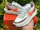 Authentic Sacai x Nike LDV Waffle Medium grey/Orange-Pink/Rose