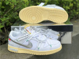 Authentic Off-White x Nike SB Dunk Low White/Silver (women)