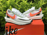 Authentic Sacai x Nike LDV Waffle Medium grey/Orange-Pink/Rose