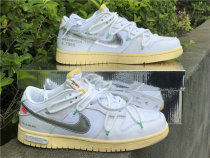 Authentic Off-White x Nike SB Dunk Low White/Silver (women) Authentic Off-White x Nike SB Dunk Low White/Silver (women)