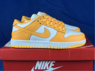 Authentic Nike SB Dunk Low White/Yellow (women)
