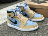 Authentic Air Jordan 1 Zoom CMFT “Psychic Blue” GS