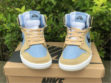 Authentic Air Jordan 1 Zoom CMFT “Psychic Blue” GS