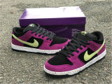 Authentic Nike SB Dunk Low Court Purple/Black/Green
