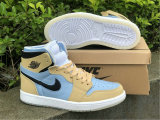 Authentic Air Jordan 1 Zoom CMFT “Psychic Blue” GS