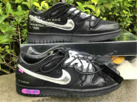 Authentic Off-White x Nike Dunk Low “50 of 50” Black/Silver (women)