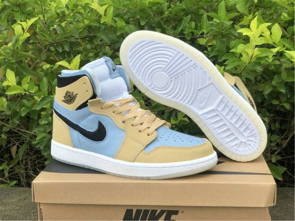 Authentic Air Jordan 1 Zoom CMFT “Psychic Blue” GS