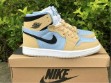 Authentic Air Jordan 1 Zoom CMFT “Psychic Blue” GS