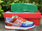 Authentic Nike SB Dunk Low Silver/Red/Green/White (women)
