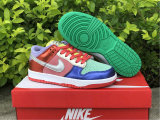 Authentic Nike SB Dunk Low Silver/Red/Green/White (women)