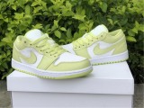 Authentic Air Jordan 1 GS Low “Limelight”