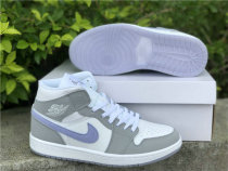 Authentic Air Jordan 1 Mid WMNS Grey/White/Icy Soles GS Authentic Air Jordan 1 Mid WMNS Grey/White/Icy Soles GS