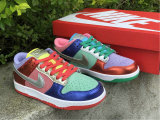 Authentic Nike SB Dunk Low Silver/Red/Green/White (women)