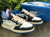 Authentic Travis Scott x Fragment x Air Jordan 1 Low OG GS