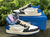 Authentic Travis Scott x Fragment x Air Jordan 1 Low OG GS