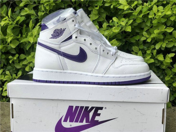 Authentic Air Jordan 1 High OG WMNS “Court Purple” GS