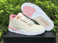 Authentic Air Jordan 3 Pink Gris/Rose
