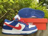 Authentic Nike SB Dunk Low White/Blue/Red/Black