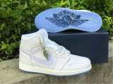 Authentic Dior x Air Jordan 1 White/God