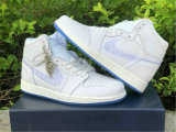 Authentic Dior x Air Jordan 1 White/God