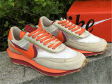Authentic Sacai x Nike LDV Waffle OFF-White/Grey-Red/Orange