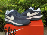 Authentic Fragment x sacai x Nike LDWaffle Viod Blue/White