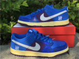 Authentic UNDEFEATED x Nike Dunk Low Blue/Purple