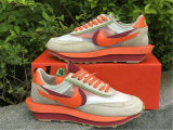 Authentic Sacai x Nike LDV Waffle OFF-White/Grey-Red/Orange
