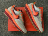 Authentic Sacai x Nike LDV Waffle OFF-White/Grey-Red/Orange