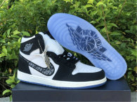 Authentic Dior x Air Jordan 1 White/Black