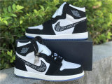 Authentic Dior x Air Jordan 1 GS White/Black