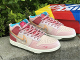 Authentic Social Status x Nike Dunk Low Light Soft Pink/Coconut Milk-Pink Glaze
