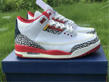 Authentic Air Jordan 3 GS White/Rouge/Blue