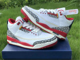 Authentic Air Jordan 3 GS White/Rouge/Blue