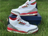 Authentic Air Jordan 3 GS White/Rouge/Blue