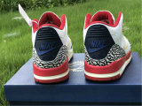 Authentic Air Jordan 3 GS White/Rouge/Blue