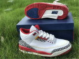 Authentic Air Jordan 3 GS White/Rouge/Blue