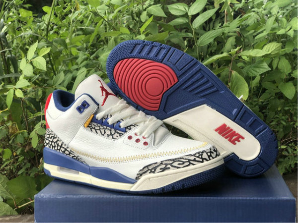Authentic Air Jordan 3 Retro White/Blue