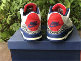 Authentic Air Jordan 3 GS White/Blue