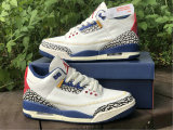Authentic Air Jordan 3 GS White/Blue