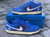 Authentic Undefeated x Nike Dunk Low Royal/Purple-White
