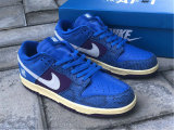 Authentic Undefeated x Nike Dunk Low Royal/Purple-White