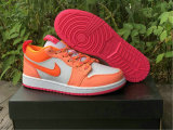 Authentic Air Jordan 1 GS Low White Orange